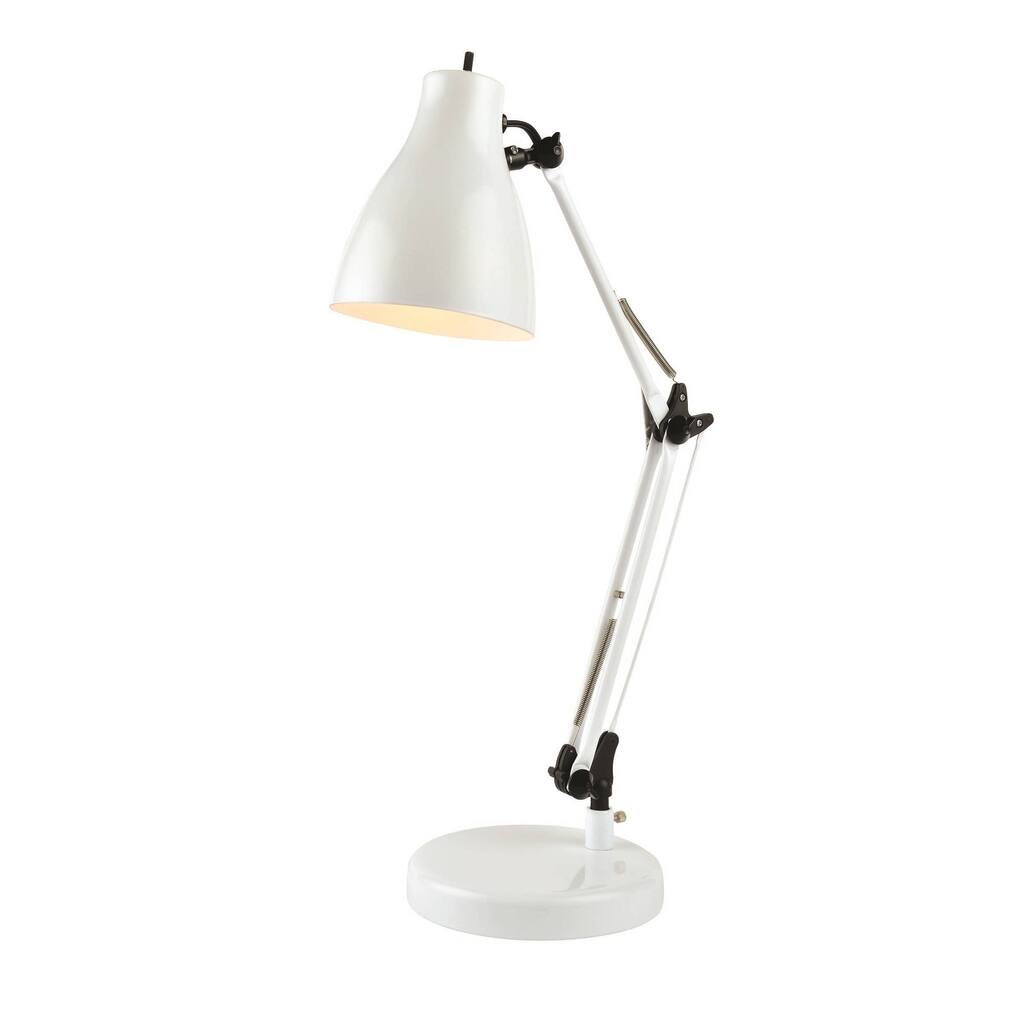Lite Source Karolina Desk Lamp, White