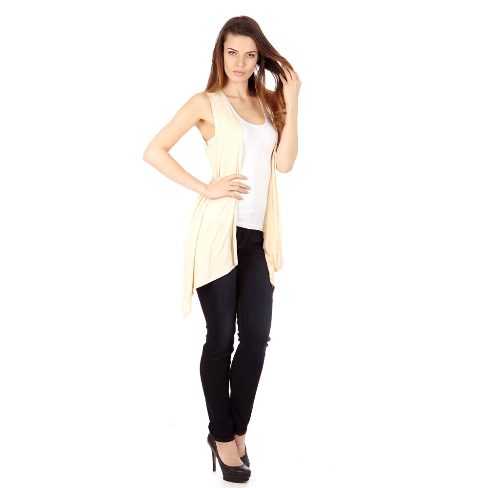 sleeveless lightweight cardigan