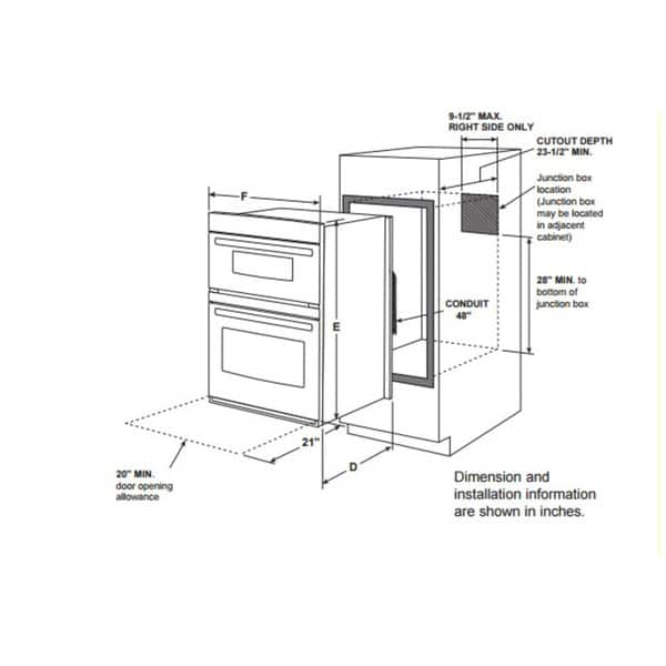 Shop Ge 30 Inch Built In Combination Wall Oven Free Shipping