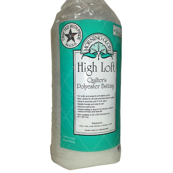 Shop Morning Glory High Loft Polyester Batting (Pack of 4) Free