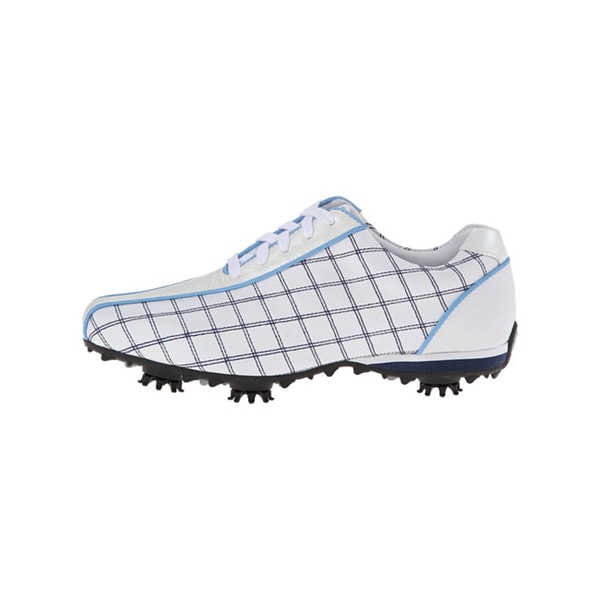 FootJoy Women's LoPro Collection Golf Shoes White/ Navy/ Light Blue
