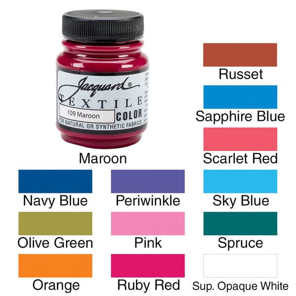 Jacquard Textile Color Fabric Paint 2.25oz - Free Shipping On Orders