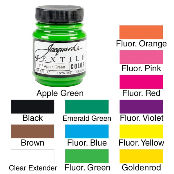 Shop Jacquard Textile Color Fabric Paint 2.25oz - Free ...