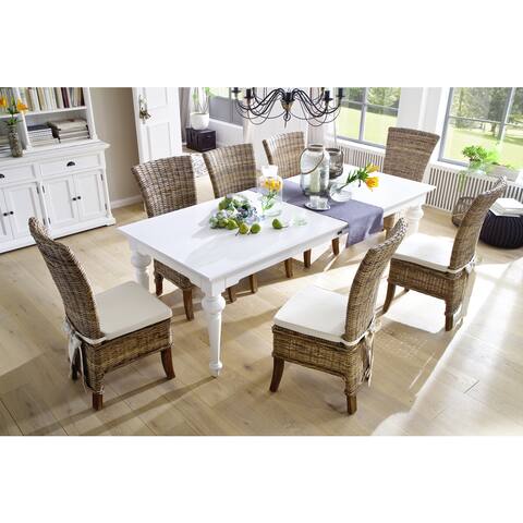 The Gray Barn Fox Hollow White Mahogany Dining Table - 94,49 x 39,37 x 29,92 - 94,49 x 39,37 x 29,92