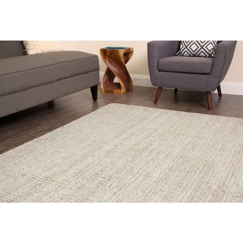 Jani Andes Ivory Jute Handwoven Rug