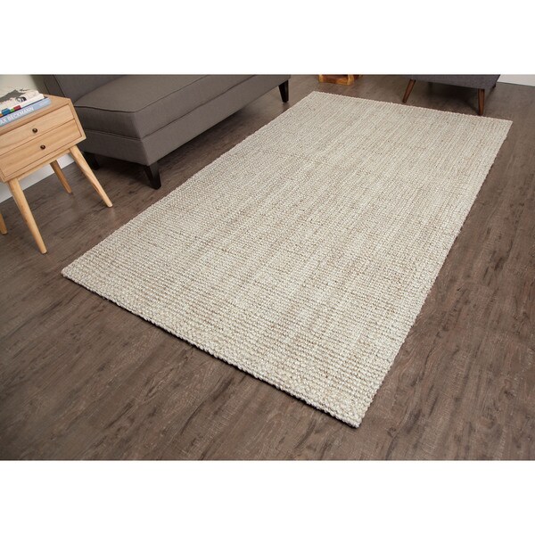 Shop Jani Andes Ivory Jute Handwoven Rug 8' x 10' Free Shipping