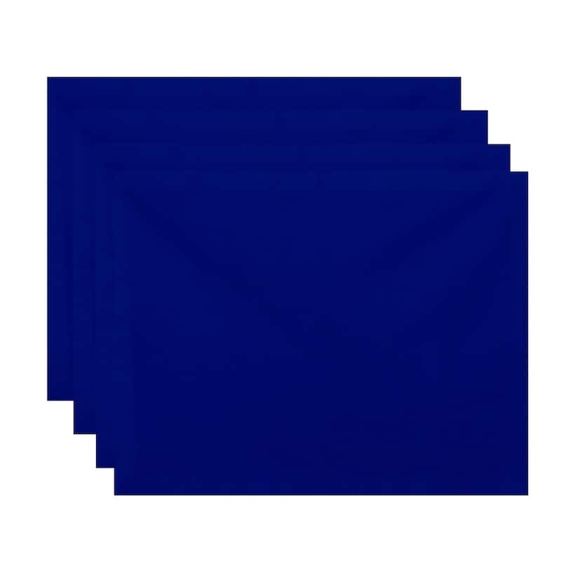 Solid Table Top Placemat (Set of 4) - Royal Blue