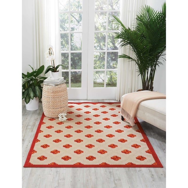 Nourison Aloha Blossom Indoor/Outdoor Area Rug