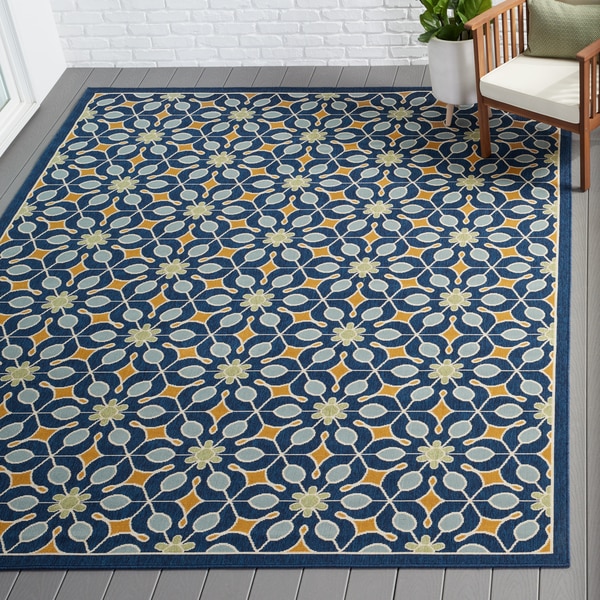 Nourison Caribbean Indoor/Outdoor Navy Rug