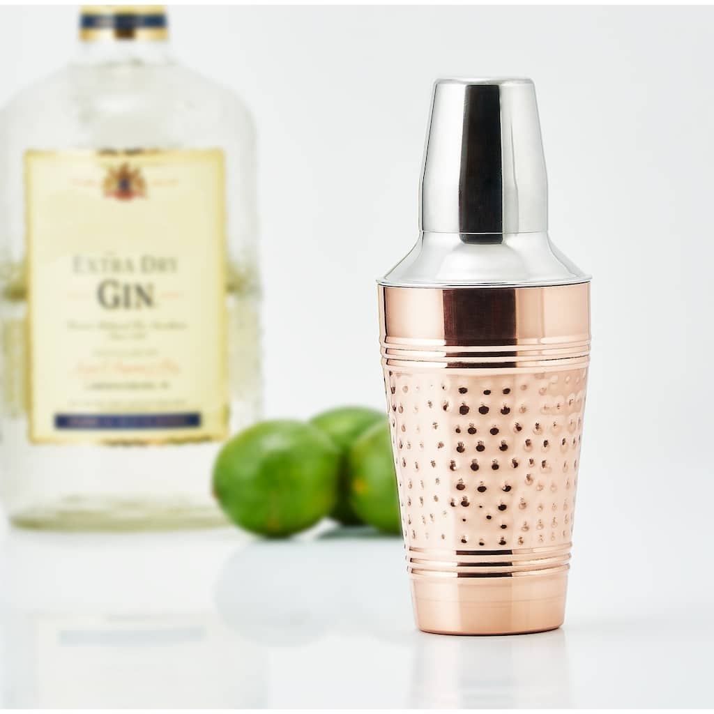 Hammered Decor Copper Fez Cocktail Shaker