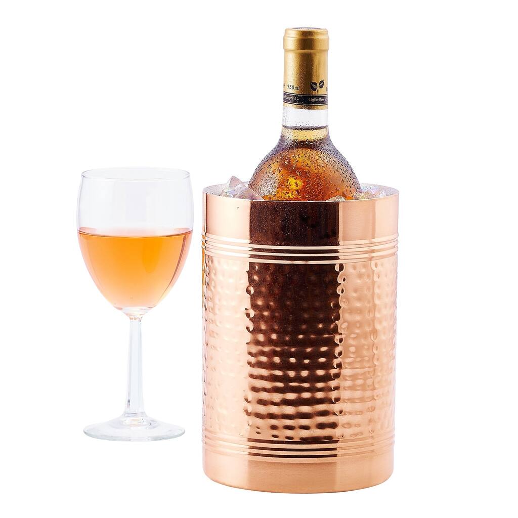 Hammered Décor Copper Fez Wine and Champagne Chiller