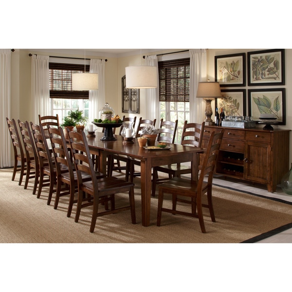 9 piece solid wood dining room set