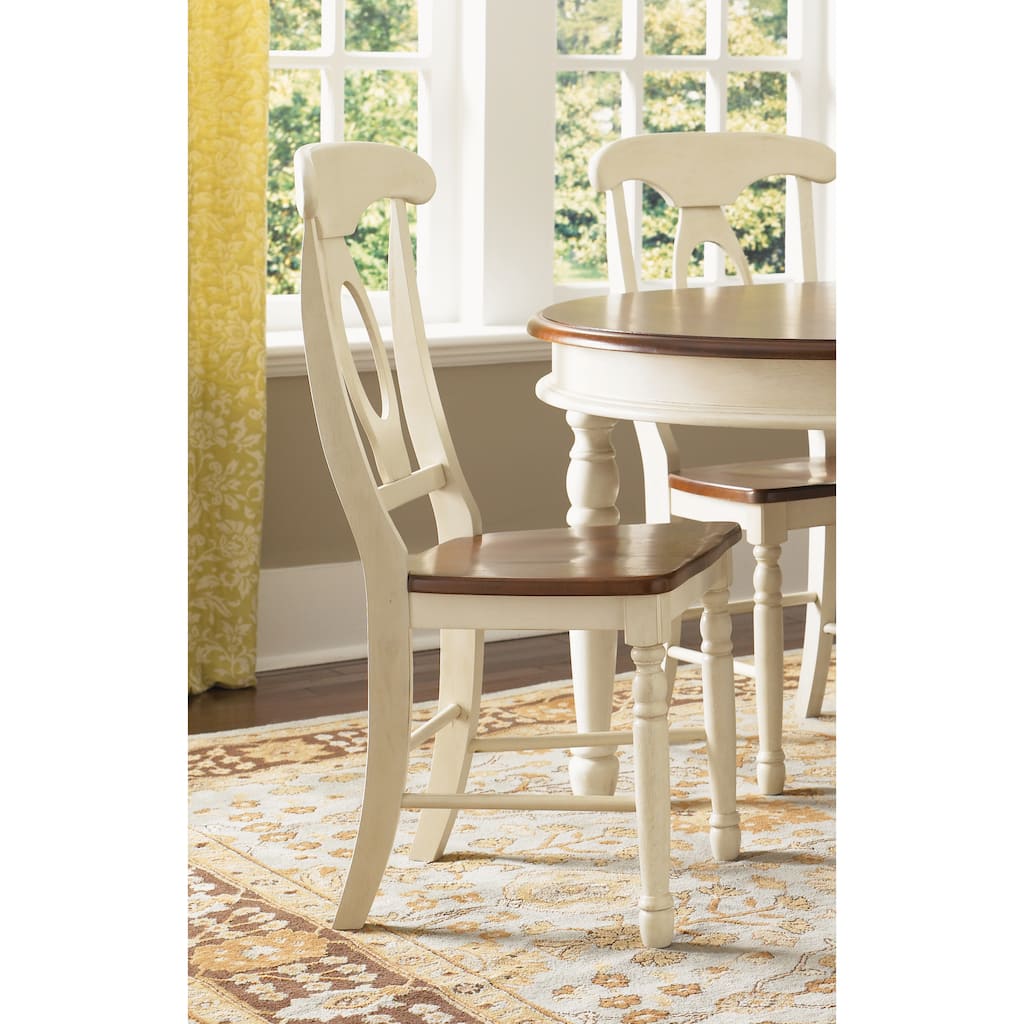 Simply Solid Samaria Keyhole Dining Chairs (Set of 2)
