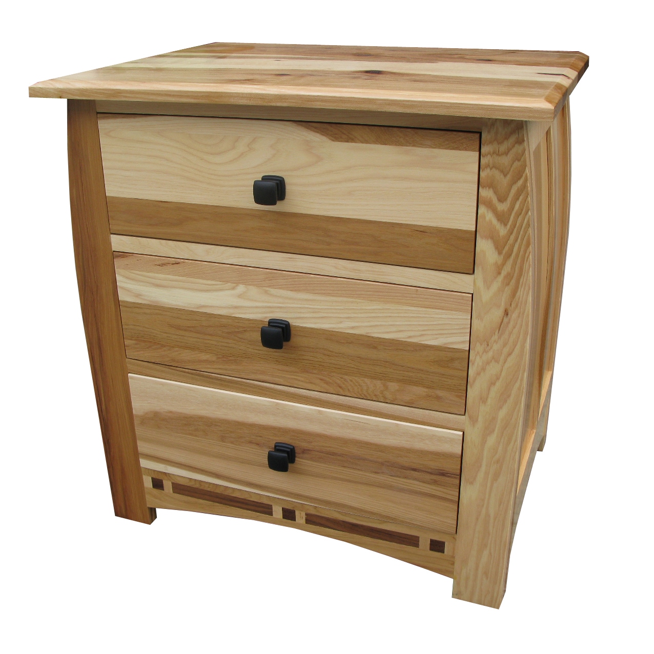 Simply Solid Emilian Solid Wood Nightstand with Three Drawers