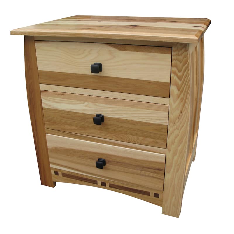 Simply Solid Emilian Solid Wood Nightstand with Three Drawers