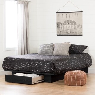 South Shore Furnituresouth Shore Modern Holland Storage Platform Bed Black Oak Dailymail