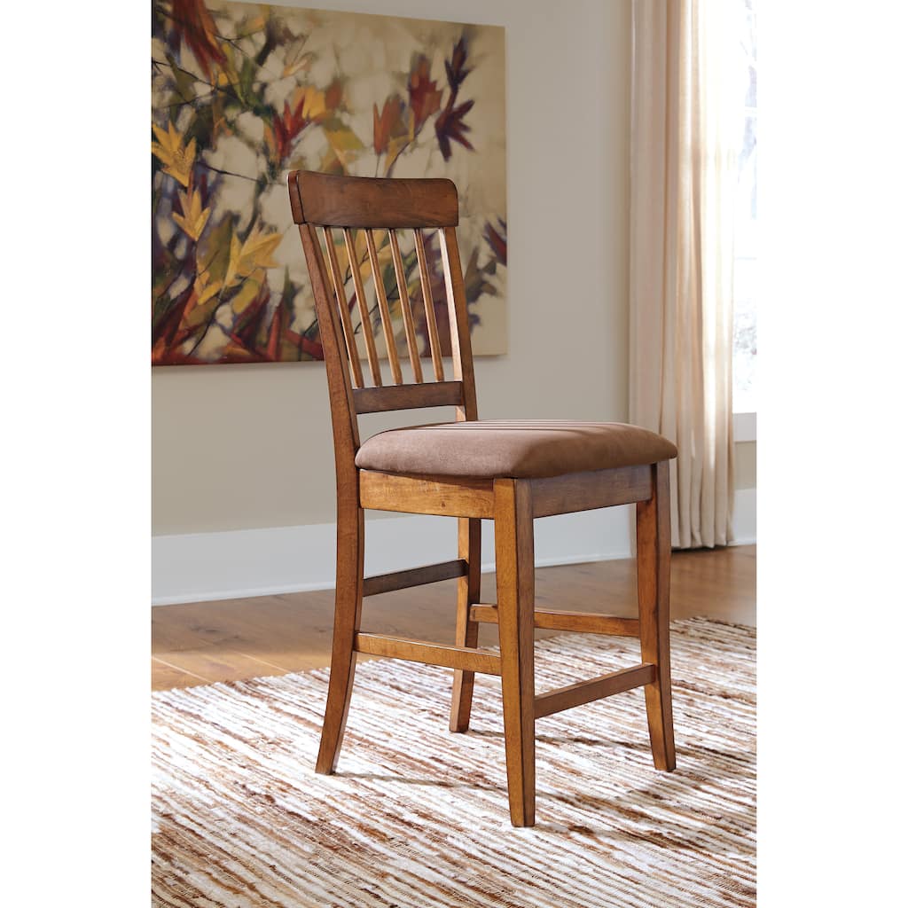 Berlmine Rustic Brown Barstool (Set of 2)
