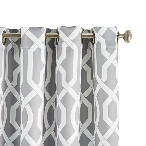 Shop Lush Decor Edward Moroccan Pattern Room Darkening Curtain