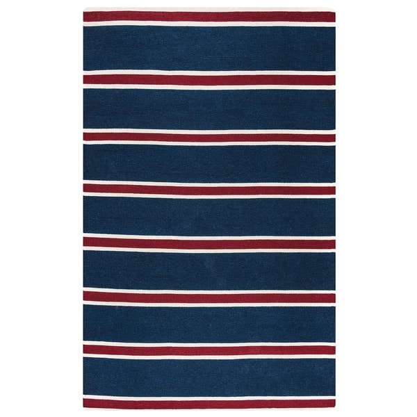 Rizzy Home Swing New Zealand Wool Blend Dhurrie Hand-woven Accent Rug (8' x 10')