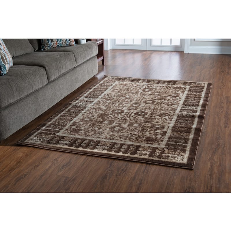 Linon Platinum Collection Isphanan Persian Modified Polyester Area Rug