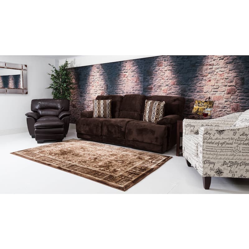 Linon Platinum Collection Isphanan Persian Modified Polyester Area Rug