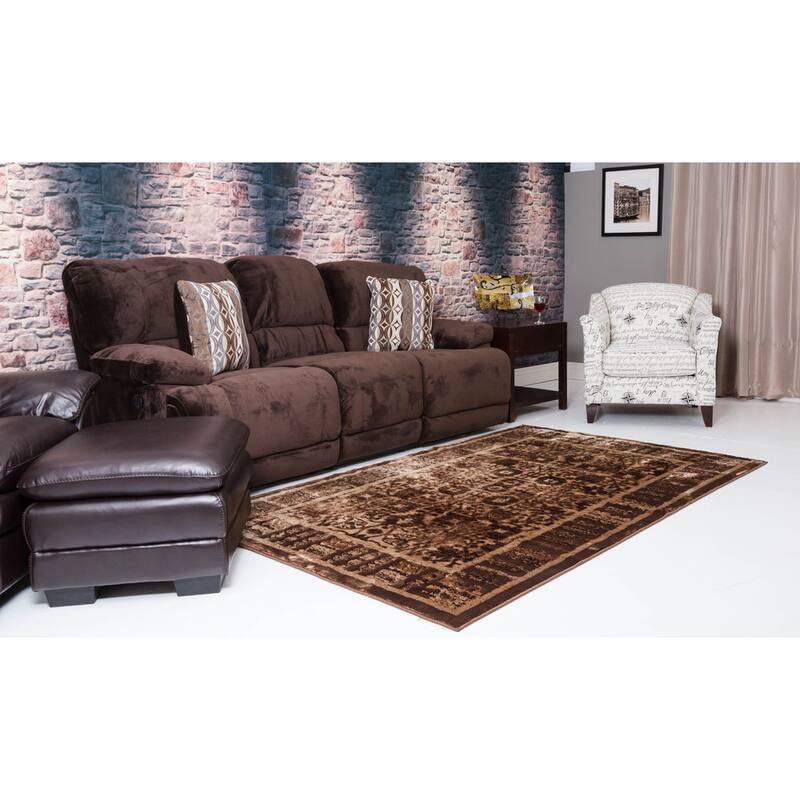 Linon Platinum Collection Isphanan Persian Modified Polyester Area Rug