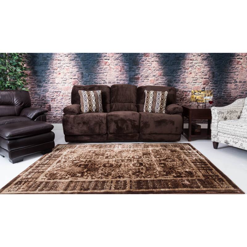 Linon Platinum Collection Isphanan Persian Modified Polyester Area Rug