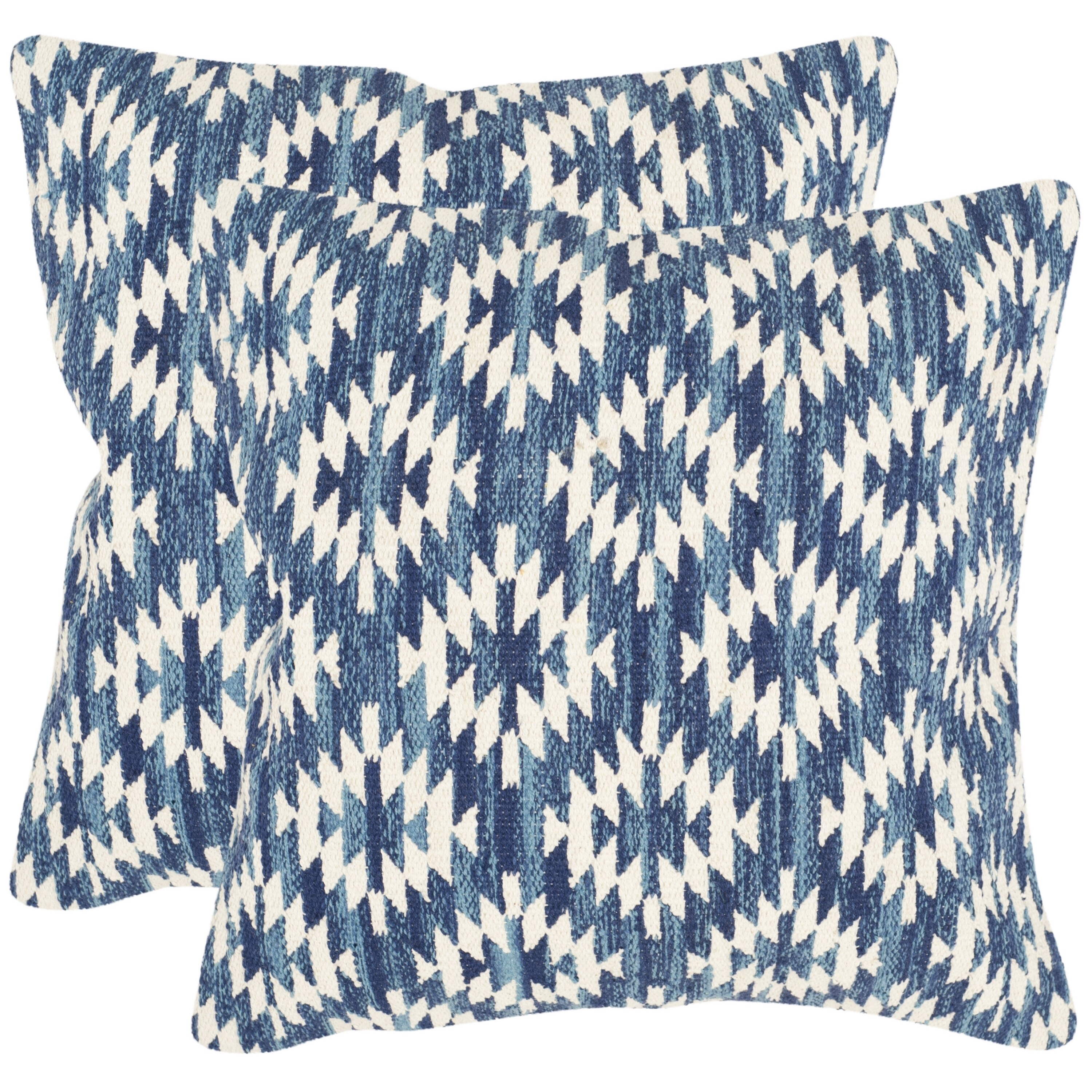 Shop Safavieh Southwestern Diamond Blue Throw Pillows 20 Inches X