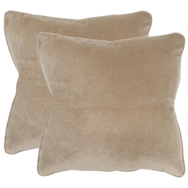 tan throw pillows