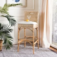 Safavieh 17.75 -inch Fremont Natural Woven Barstool