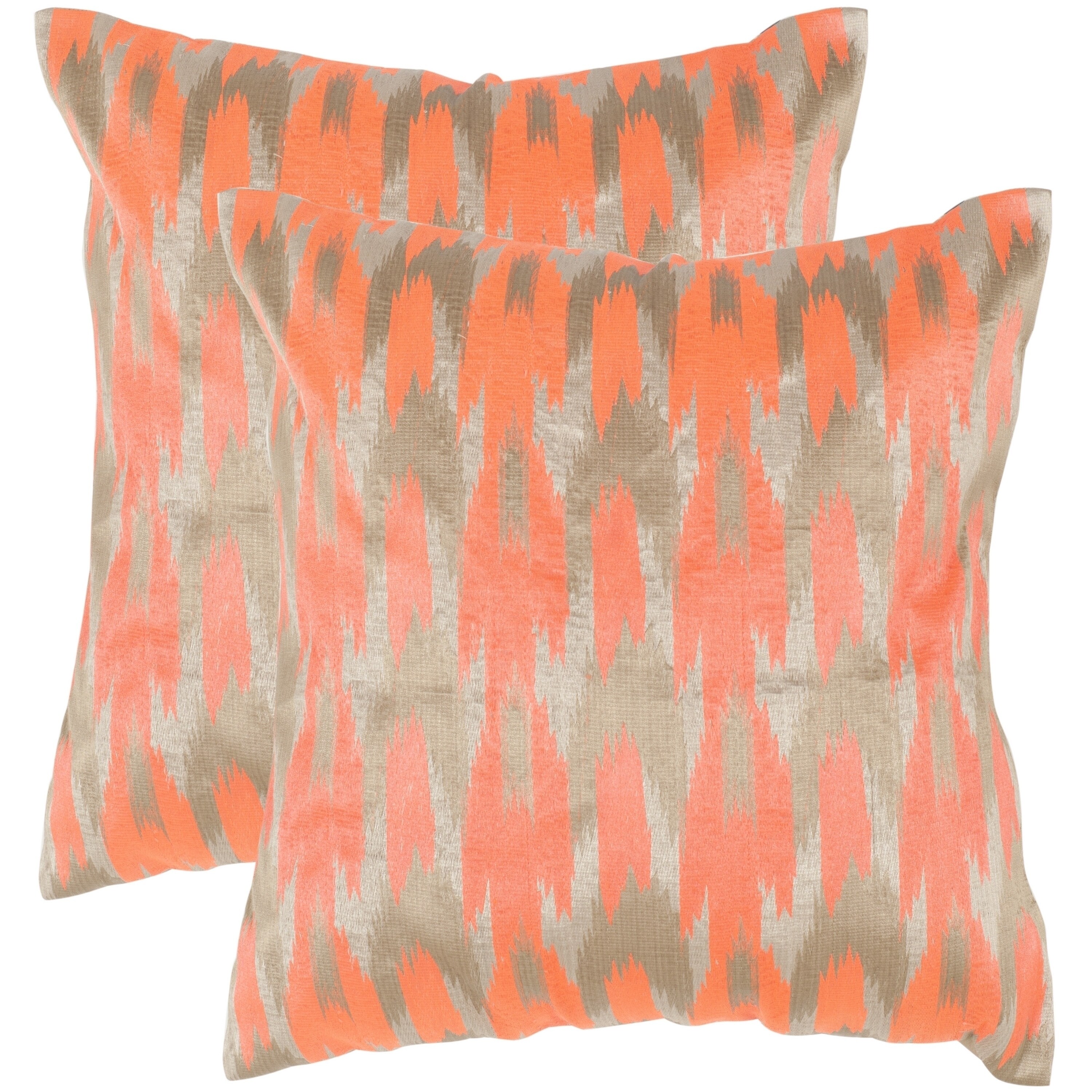 Shop Safavieh Boho Chic 20 Inch Neon Tangerine Decorative Throw