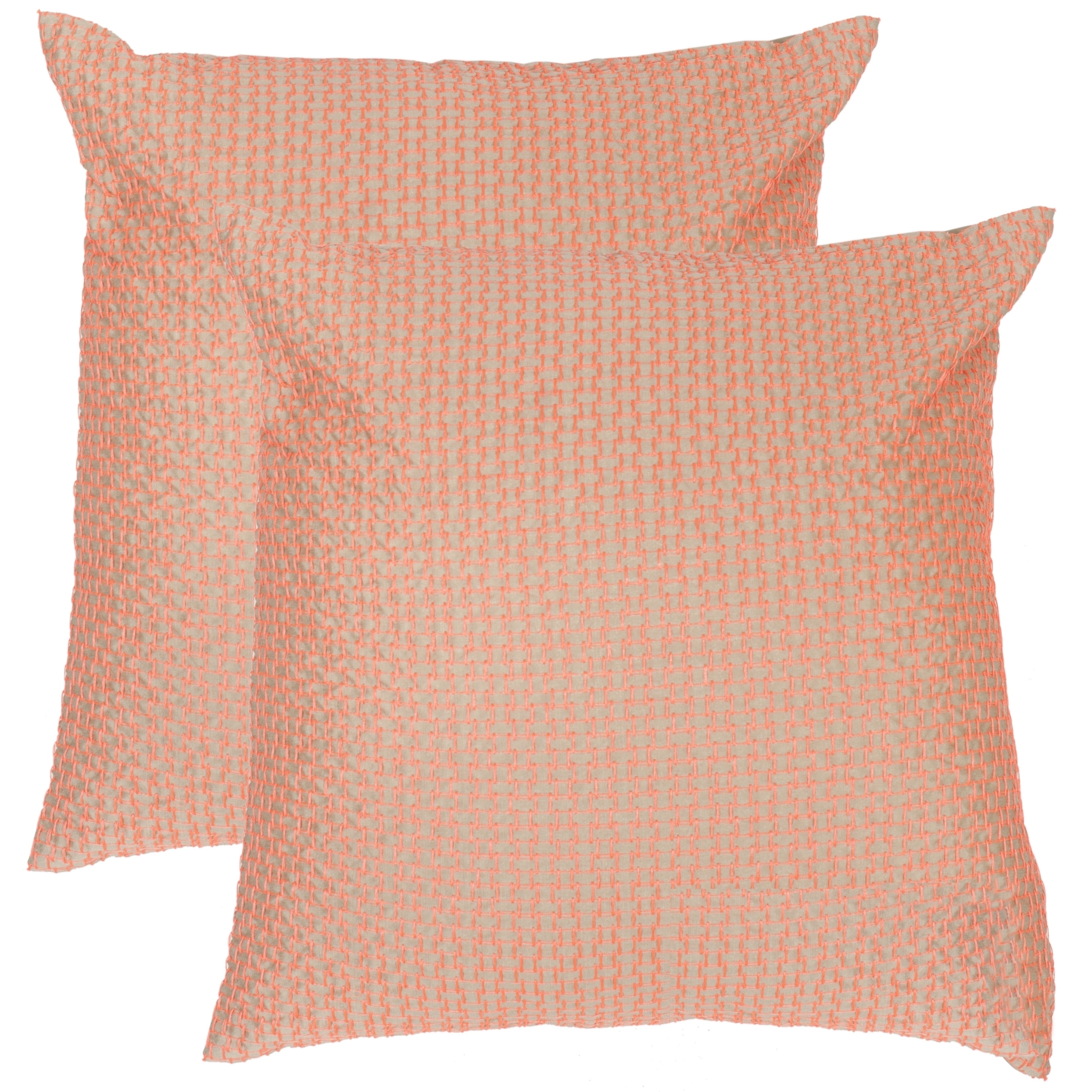 Tangerine hotsell throw pillows