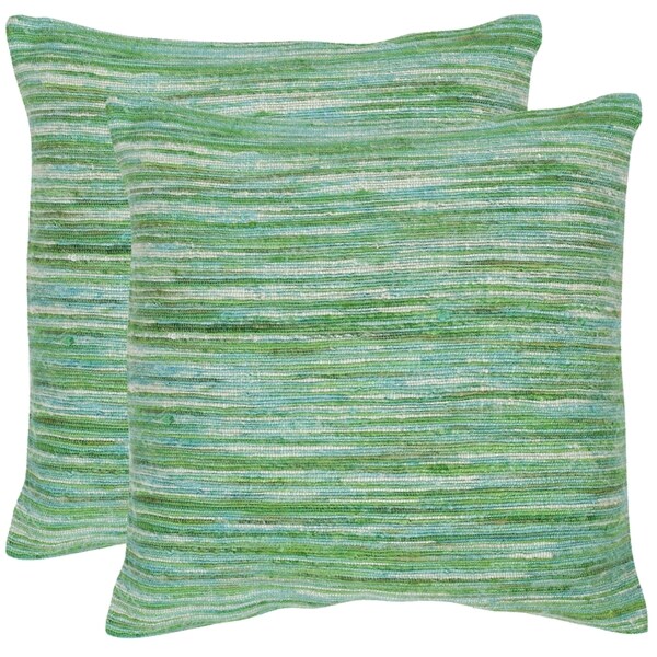 Safavieh Eloise Sea Green Throw Pillows 20 Inches X Safavieh Eloise Sea Green Throw Pillows 20 Inches X