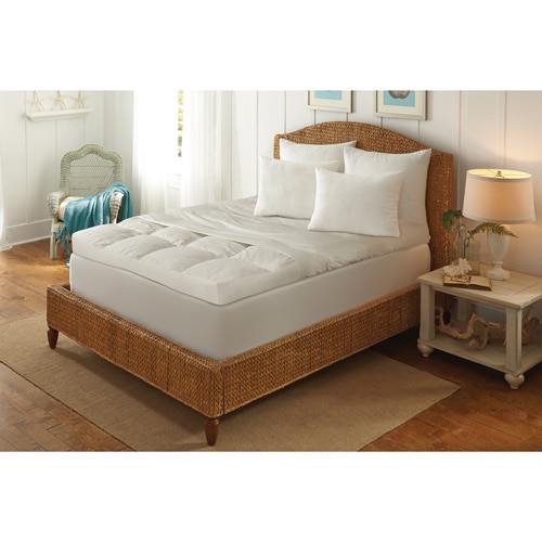 Shop 5inch Ultimate Feather Bed with Removable Cover White Free