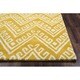 Yellow/ White Bradberry Downs Collection 100-percent Wool Accent Rug (2 ...