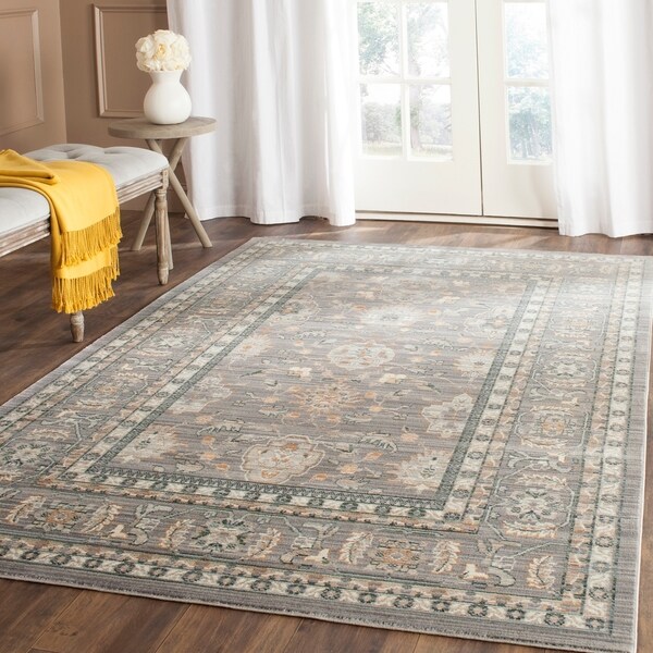 Safavieh Valencia Mauve Distressed Silky Polyester Rug - 8' x 10'
