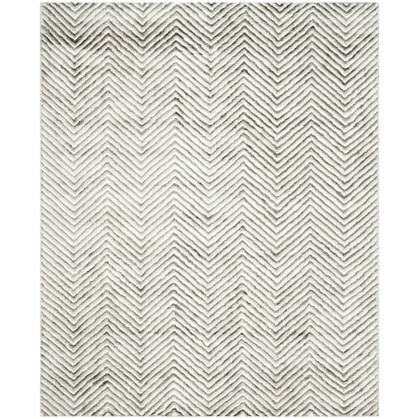 Safavieh Hand-Tufted Soho Ivory/ Grey N.Z. Wool Rug - 8' x 10'