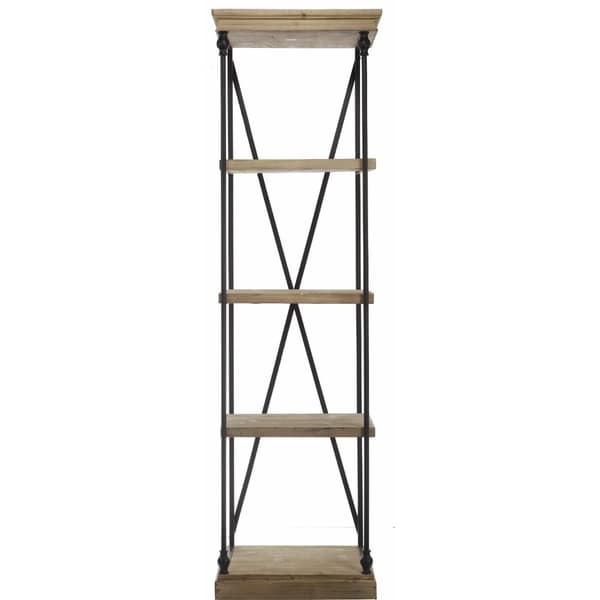 Shop Kathy Ireland Tall Wood/ Metal Etagere Free Shipping Today