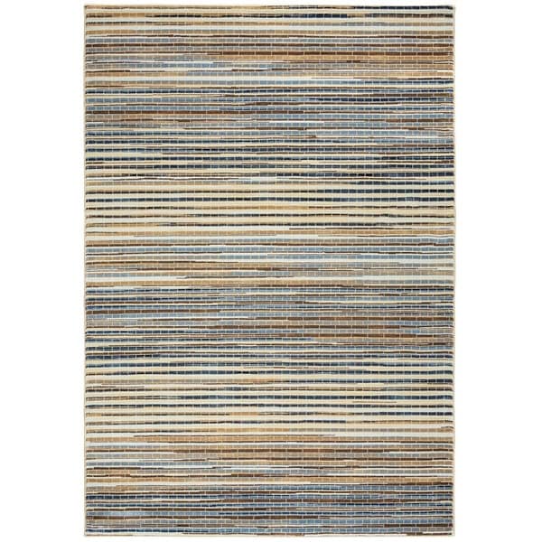 Grey Rizzy Home Bennington Collection Power-Loomed Accent Rug (7'10 x 10'10) - 7'10" x 10'10"