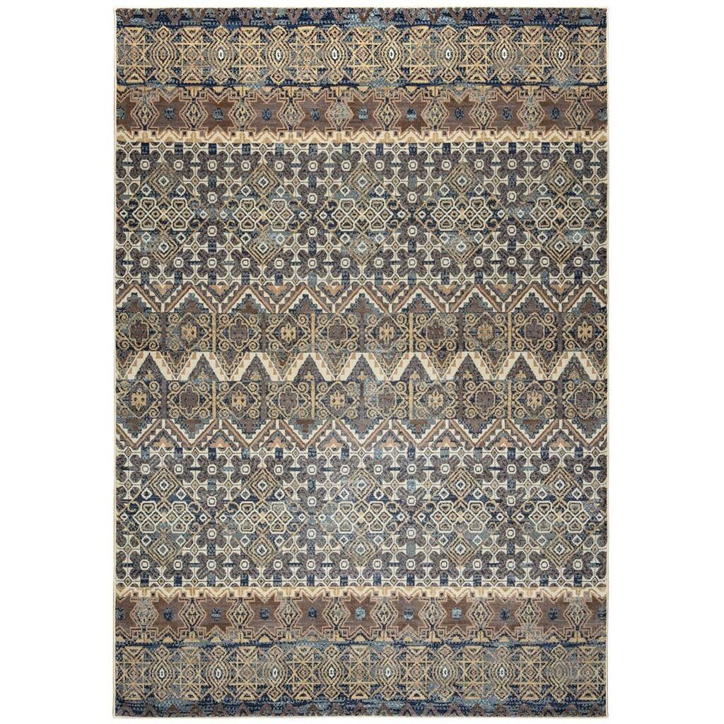 Blue Rizzy Home Bennington Collection Power-Loomed Accent Rug (7'10 x 10'10) - 7'10" x 10'10"
