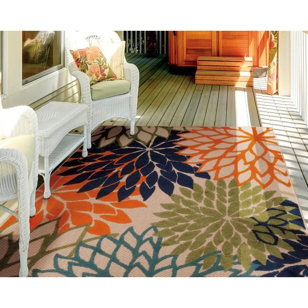 Nourison Aloha Indoor/Outdoor Multicolor Rug (28 x 4)   17338271