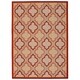 preview thumbnail 11 of 10, Nourison Aloha Trellis Indoor/Outdoor Area Rug 3'6" x 5'6" - Red