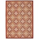 preview thumbnail 3 of 10, Nourison Aloha Trellis Indoor/Outdoor Area Rug 7'10" x 10'6" - Red
