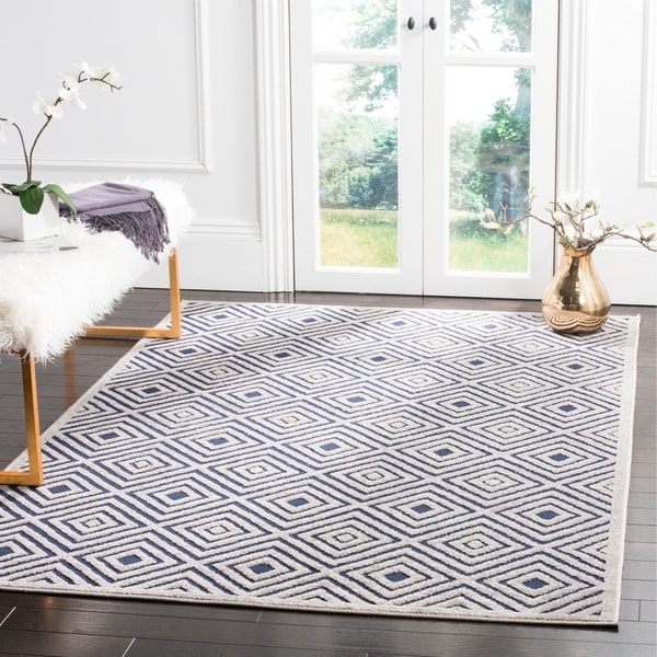 Safavieh Cottage Cream/ Navy Rug - 8' x 11'2