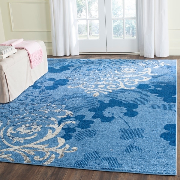Safavieh Adirondack Vintage Damask Light Blue/ Dark Blue Rug - 8' x 10'
