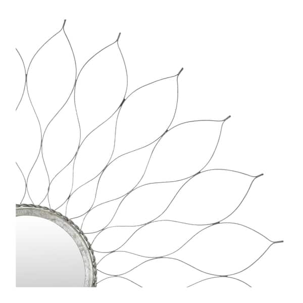 Safavieh Home Collection Silver Flower Mirror Safavieh Home Collection Silver Flower Mirror