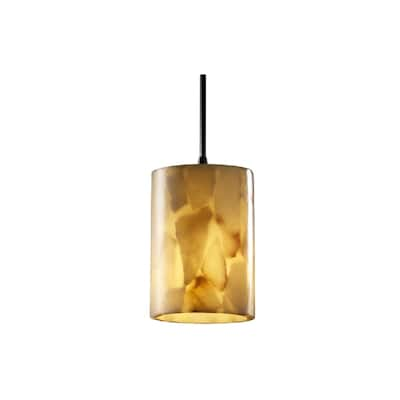 Justice Design Alabaster Rocks Dark Bronze Min-pendant