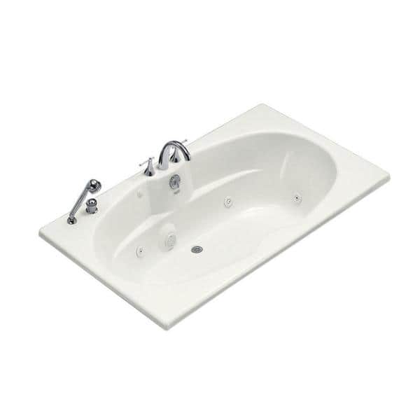 Kohler ProFlex 6 Foot Whirlpool Tub with Center Drain Bed Bath