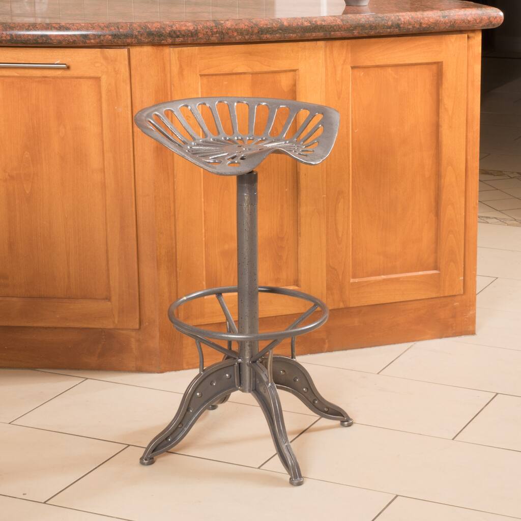 Everly 28-inch Grey Barstool by Christopher Knight Home - N/A