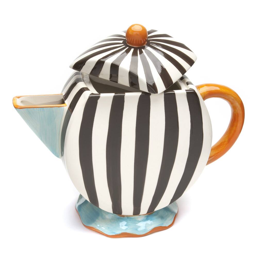 Blue Brulee Oversized Tea Pot by La Cote